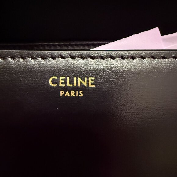 CELINE pre-loved teen triomphe bag in black - Picture 10 of 12